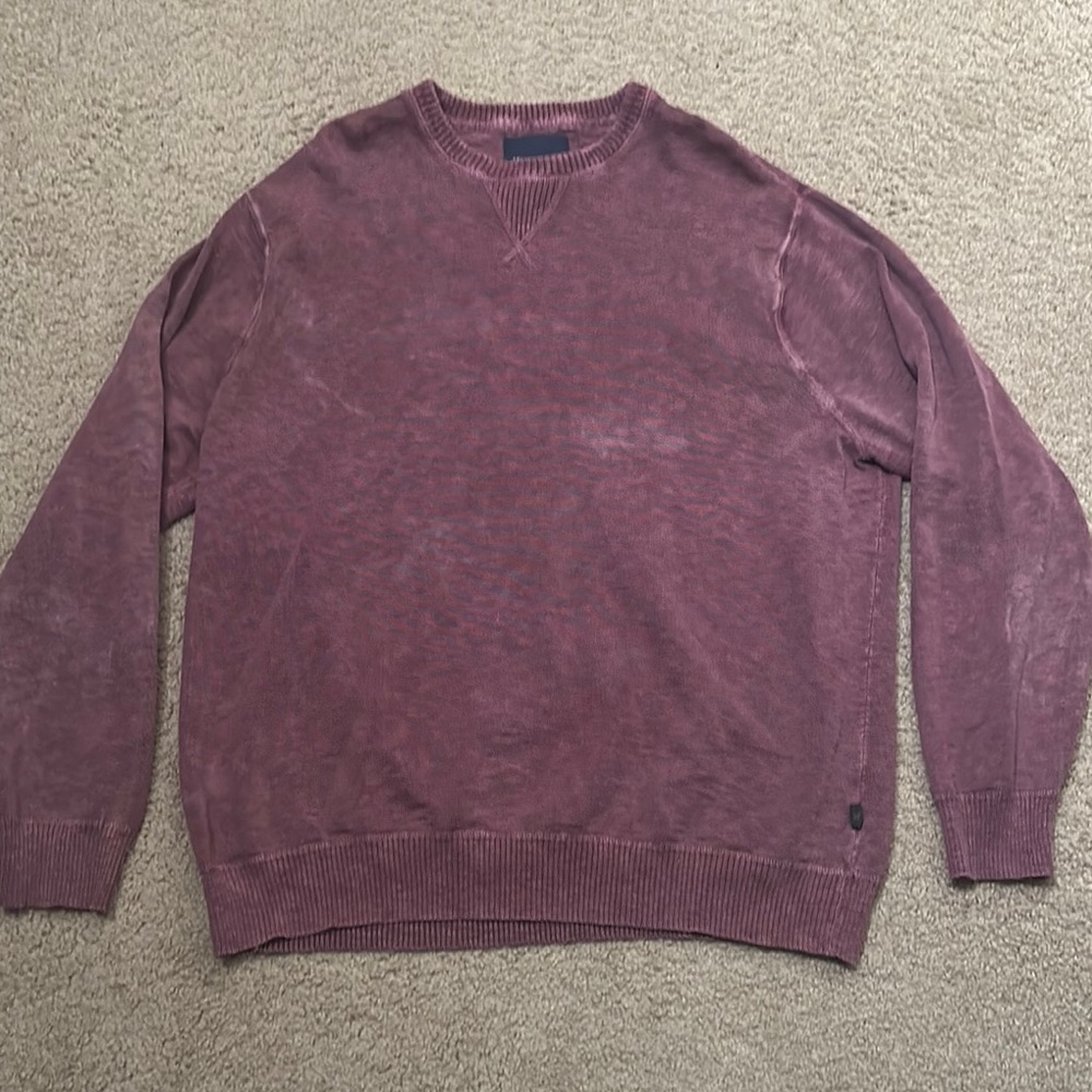American Eagle Outfitters Men’s Long Sleeve Crewneck Sweater Burgundy Size XXL